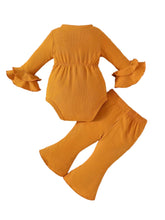 Load image into Gallery viewer, Adorable Infant Girls Bow Romper and Pants Set