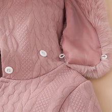 Load image into Gallery viewer, Baby Girl Hooded Romper & Pants Set