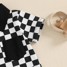 Load image into Gallery viewer, Toddler Boys Checkerboard Outfit Set