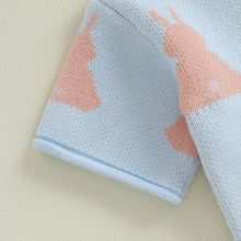 Load image into Gallery viewer, Toddler Girls Easter Outfit – Bunny Print T-Shirt and Shorts Set