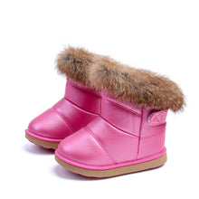 Load image into Gallery viewer, Girls Winter Warm Plush Boots - Little JQube