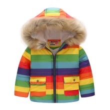 Load image into Gallery viewer, Fur Hooded Thickened Jacket - Little JQube