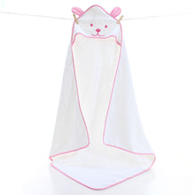 Load image into Gallery viewer, Embroidered Bear Cotton Hooded Towel - Little JQube