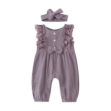 Load image into Gallery viewer, Baby Sleeveless Lace Romper - Little JQube