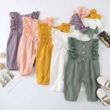 Load image into Gallery viewer, Baby Sleeveless Lace Romper - Little JQube