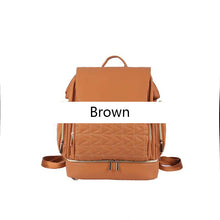 Load image into Gallery viewer, Leather Diaper Backpack Bag - Little JQube