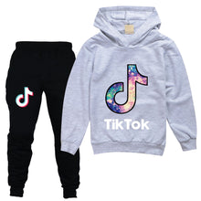Load image into Gallery viewer, Tik Tok Kids Sweatshirt Casual Pants Set - Little JQube
