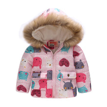 Load image into Gallery viewer, Fur Hooded Thickened Jacket - Little JQube