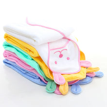 Load image into Gallery viewer, Embroidered Bear Cotton Hooded Towel - Little JQube