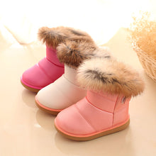 Load image into Gallery viewer, Girls Winter Warm Plush Boots - Little JQube