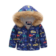 Load image into Gallery viewer, Fur Hooded Thickened Jacket - Little JQube