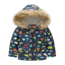Load image into Gallery viewer, Fur Hooded Thickened Jacket - Little JQube