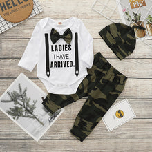 Load image into Gallery viewer, Long sleeve personalized fake bow tie Romper pants - Little JQube
