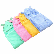 Load image into Gallery viewer, Embroidered Bear Cotton Hooded Towel - Little JQube