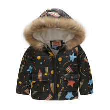 Load image into Gallery viewer, Fur Hooded Thickened Jacket - Little JQube