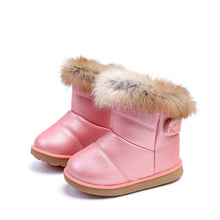 Load image into Gallery viewer, Girls Winter Warm Plush Boots - Little JQube