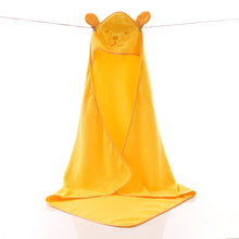 Load image into Gallery viewer, Embroidered Bear Cotton Hooded Towel - Little JQube