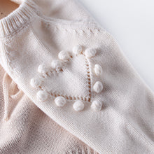 Load image into Gallery viewer, Knitted Heart Pattern Romper - Little JQube