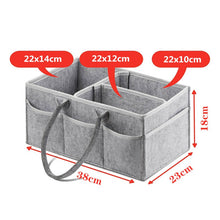 Load image into Gallery viewer, Baby Diaper Felt Storage Caddy - Little JQube