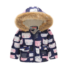 Load image into Gallery viewer, Fur Hooded Thickened Jacket - Little JQube