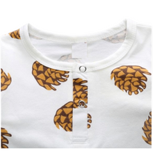 Load image into Gallery viewer, Pinecone Print Onesie - Little JQube