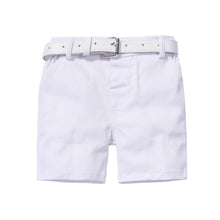 Load image into Gallery viewer, Crown Printed Shirt with Short Bowtie and Leather Belt - Little JQube