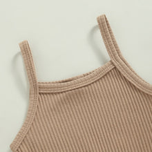 Load image into Gallery viewer, Black Ribbed Sleeveless Romper - Little JQube