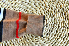 Load image into Gallery viewer, Knitted Striped Sweater and Pleated Skirt Set - Little JQube