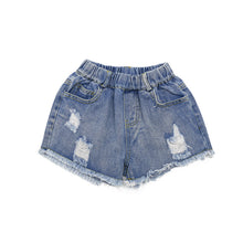 Load image into Gallery viewer, Girls Denim Shorts - Little JQube
