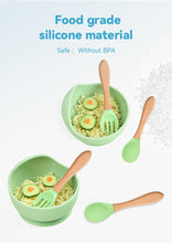 Load image into Gallery viewer, Waterproof Baby Bib with Bowl Sets - Little JQube