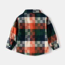 Load image into Gallery viewer, Boys&#39; Long Sleeve Plaid Shirt - Little JQube
