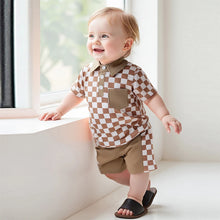 Load image into Gallery viewer, Toddler Boys Checkerboard Outfit Set
