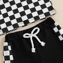 Load image into Gallery viewer, Toddler Boys Checkerboard Outfit Set
