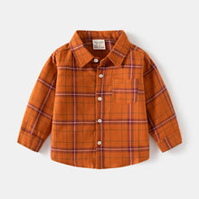 Load image into Gallery viewer, Boys&#39; Long Sleeve Plaid Shirt - Little JQube
