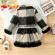 Load image into Gallery viewer, 2PCS Toddler Girls Jacket and Skirt Set
