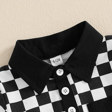 Load image into Gallery viewer, Toddler Boys Checkerboard Outfit Set
