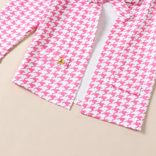 Load image into Gallery viewer, 3 Pcs Toddler Girls Houndstooth Sets
