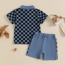 Load image into Gallery viewer, Toddler Boys Checkerboard Outfit Set
