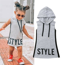 Load image into Gallery viewer, Style Hooded Sleeveless Dress - Little JQube
