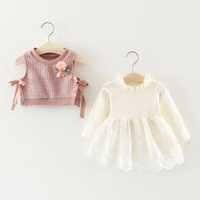 Load image into Gallery viewer, Knitted Vest with Dress set - Little JQube
