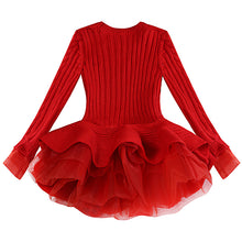 Load image into Gallery viewer, Peplum Knitted Tutu Dress - Little JQube
