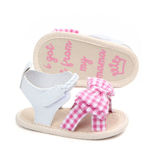 Load image into Gallery viewer, Baby Girl Bowknot Plaid Sandals - Little JQube
