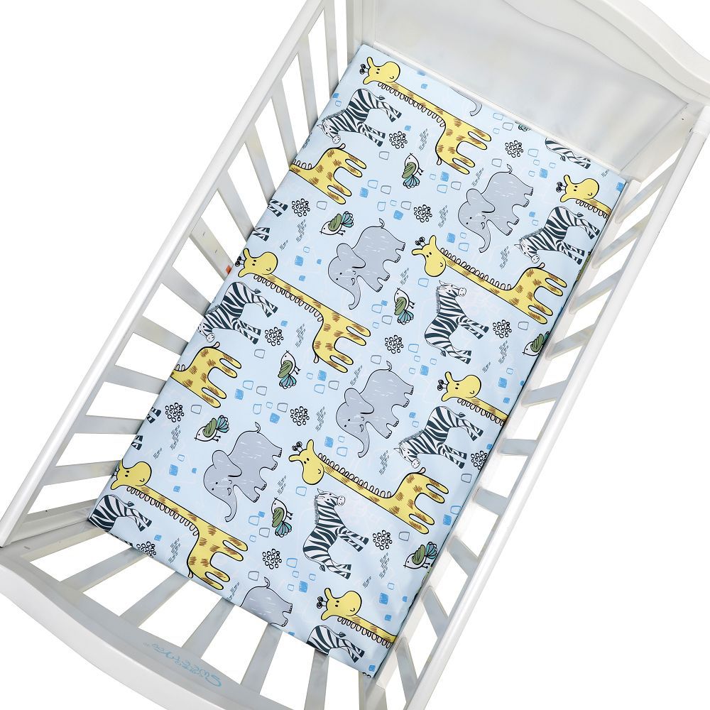 Baby Pattern Print Crib Sheet - Little JQube