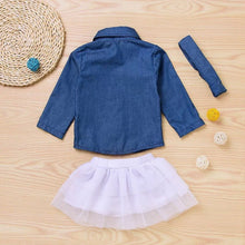 Load image into Gallery viewer, 3Pc Denim Jacket Set - Little JQube
