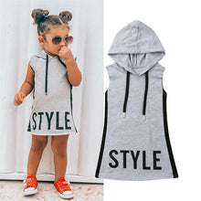 Load image into Gallery viewer, Style Hooded Sleeveless Dress - Little JQube
