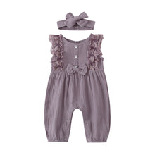 Load image into Gallery viewer, Baby Sleeveless Lace Romper - Little JQube
