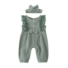 Load image into Gallery viewer, Baby Sleeveless Lace Romper - Little JQube
