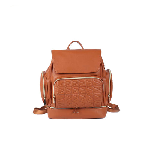 Leather Diaper Backpack Bag - Little JQube