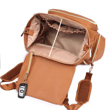 Load image into Gallery viewer, Leather Diaper Backpack Bag - Little JQube
