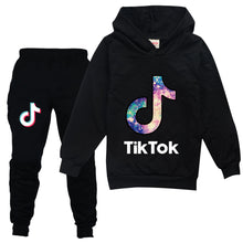 Load image into Gallery viewer, Tik Tok Kids Sweatshirt Casual Pants Set - Little JQube
